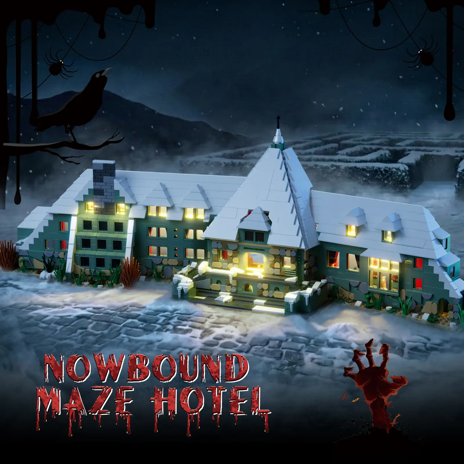 Snowbound Haunted Hotel Building Set (4)