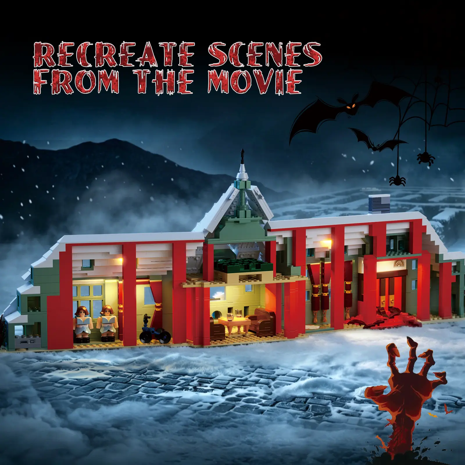 Snowbound Haunted Hotel Building Set (4)